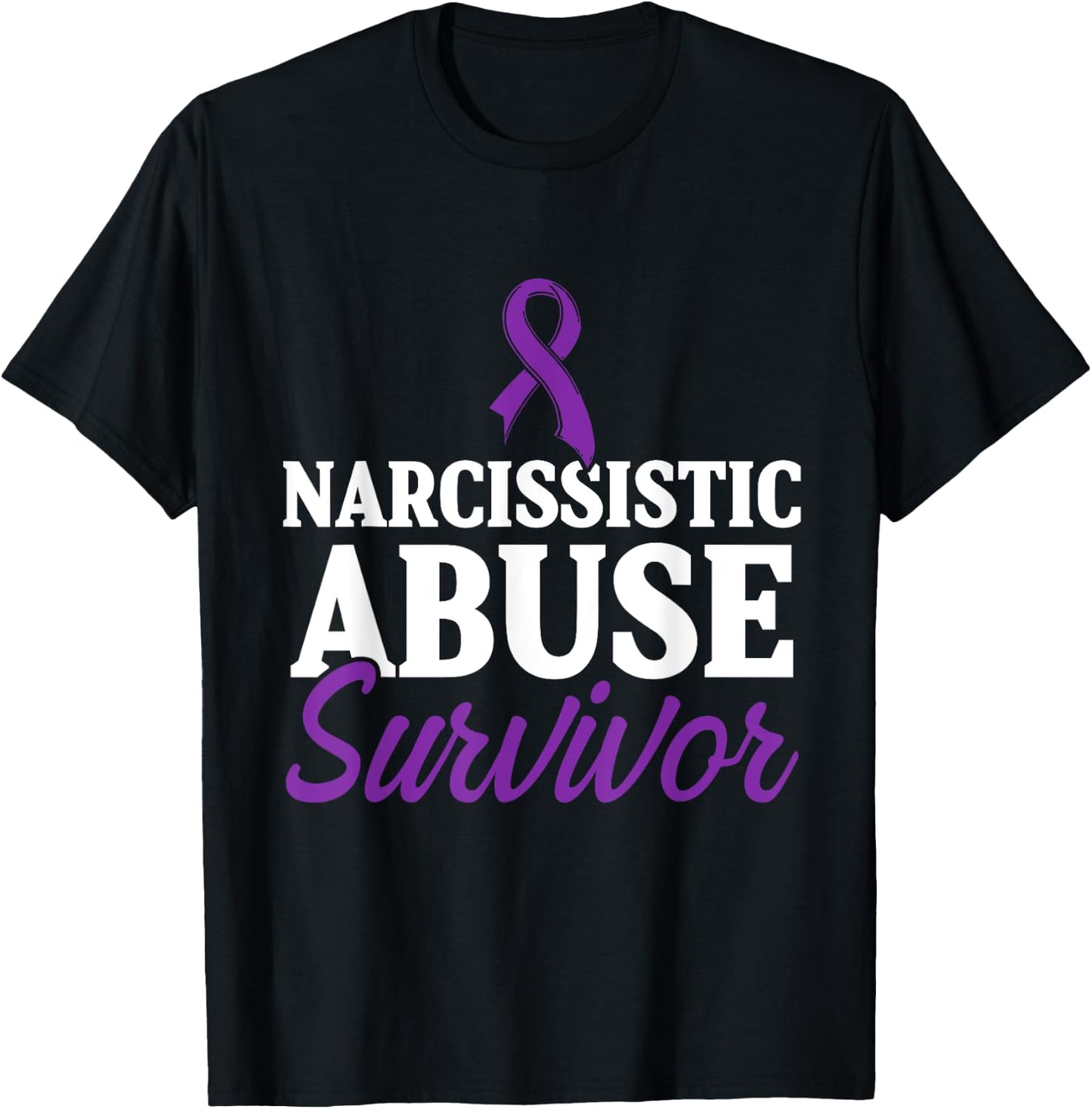 World Narcissistic Abuse Awareness Surviving Survivor T-Shirt - T-Shirt | Black