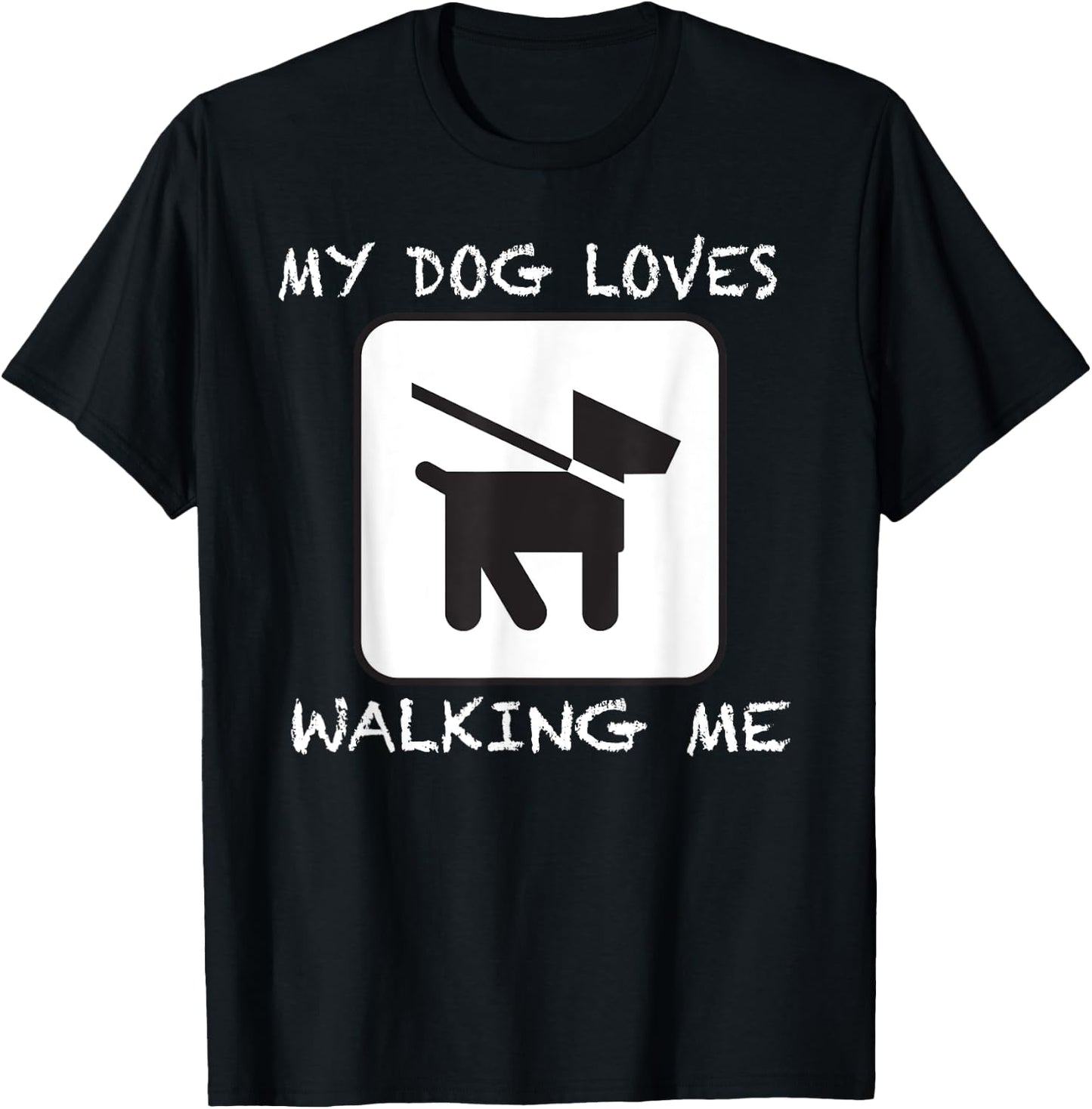 Funny Dog Walker T Shirt Cute Pet Lover Gift Men Women Kids T-Shirt - T-Shirt | Black