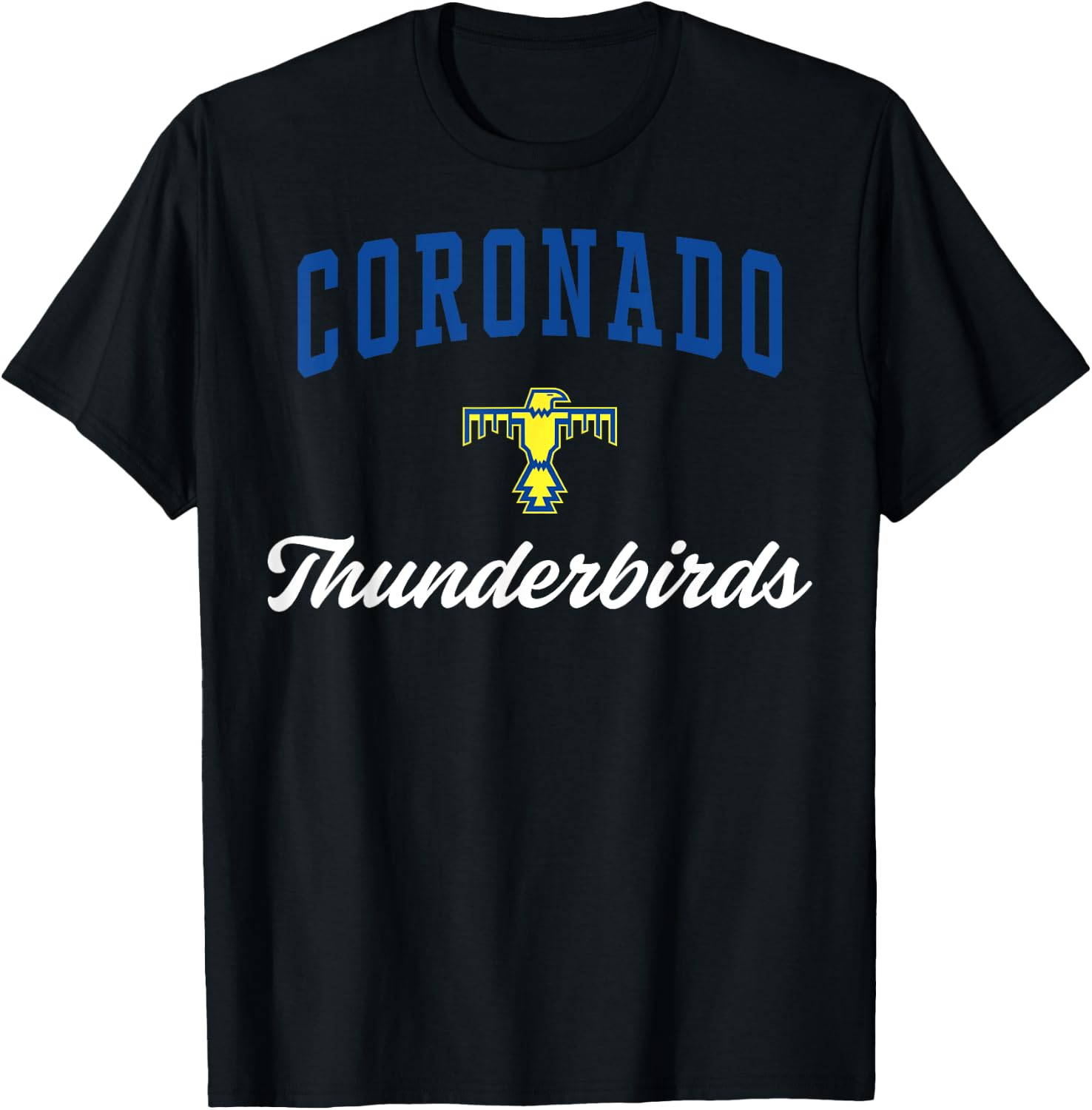 Coronado High School Thunderbirds C3 T-Shirt - T-Shirt | Black
