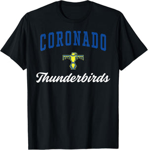 Coronado High School Thunderbirds C3 T-Shirt - T-Shirt | Black