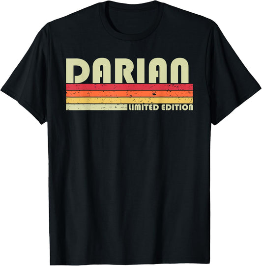 DARIAN Gift Name Personalized Funny Retro Vintage Birthday T-Shirt - T-Shirt | Black