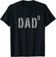 Military Style Dad9 9th Power Dad of 9 Kids Fathers Day T-Shirt - T-Shirt | Black