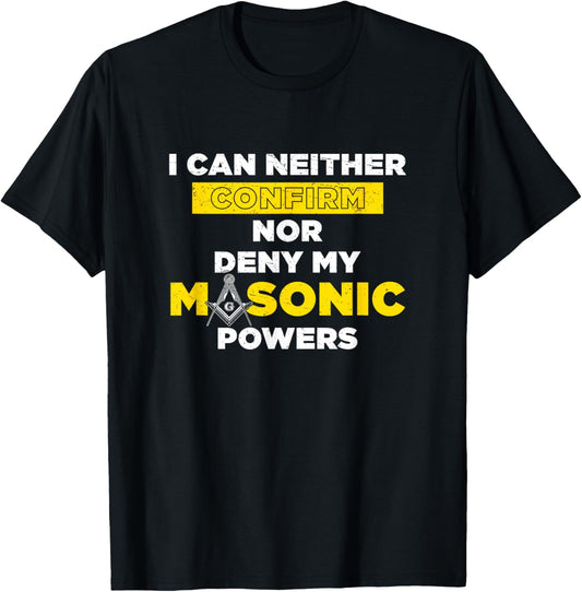 Freemasonry Masonic Powers Proud Masonic T-Shirt - T-Shirt | Black