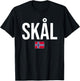 Norwegian Phrases and Sayings Gift Store Cheers in Norwegian Norway - -Adults, Black, Small, Short Sleeve, Modern, Lightweight, Cotton, Polyester T-Shirt - T-Shirt | Black