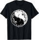 Horse Yin And Yang - Tai Chi Symbol Equine Animal T-Shirt - T-Shirt | Black