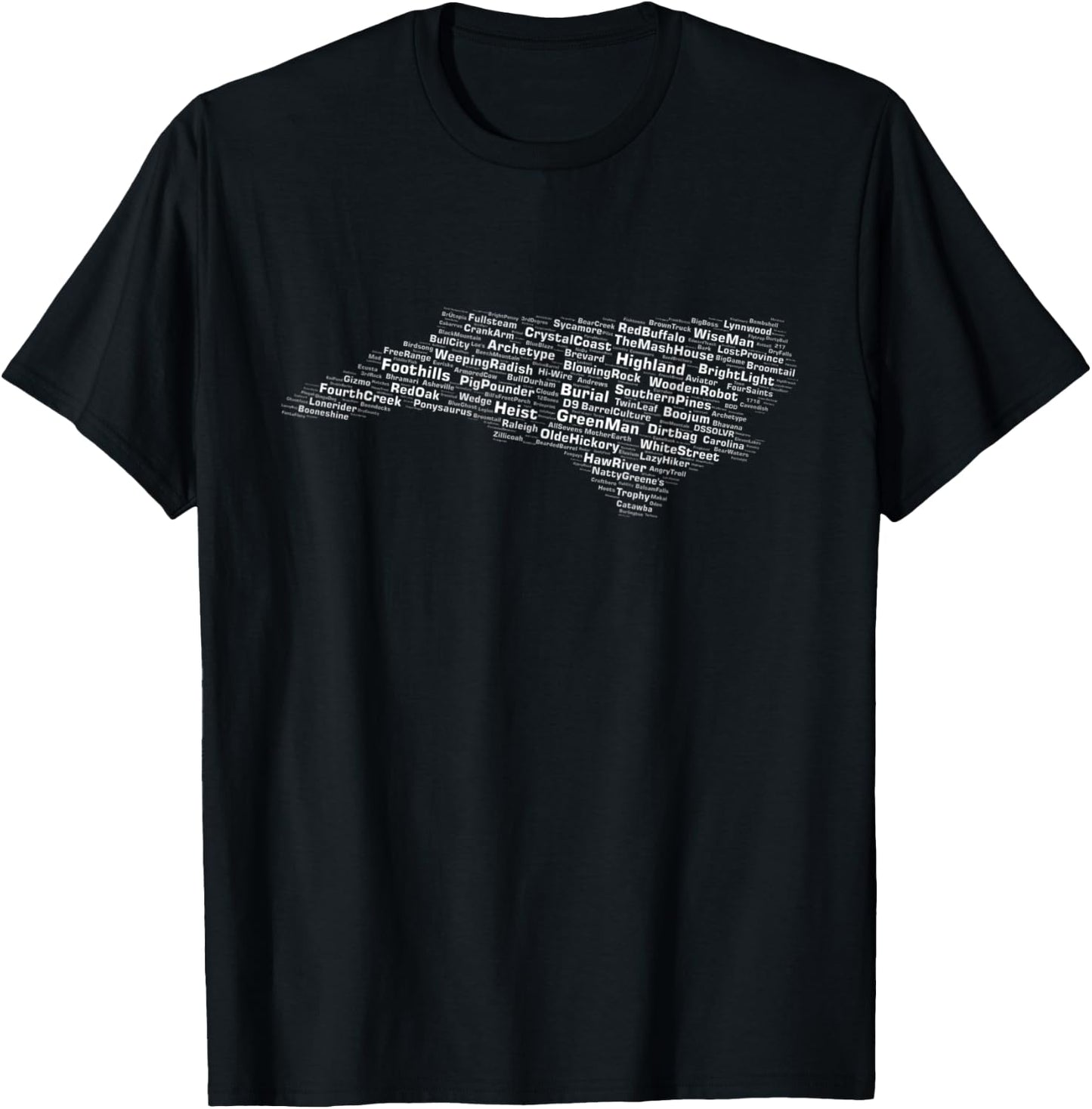 North Carolina Breweries T-Shirt - T-Shirt | Black