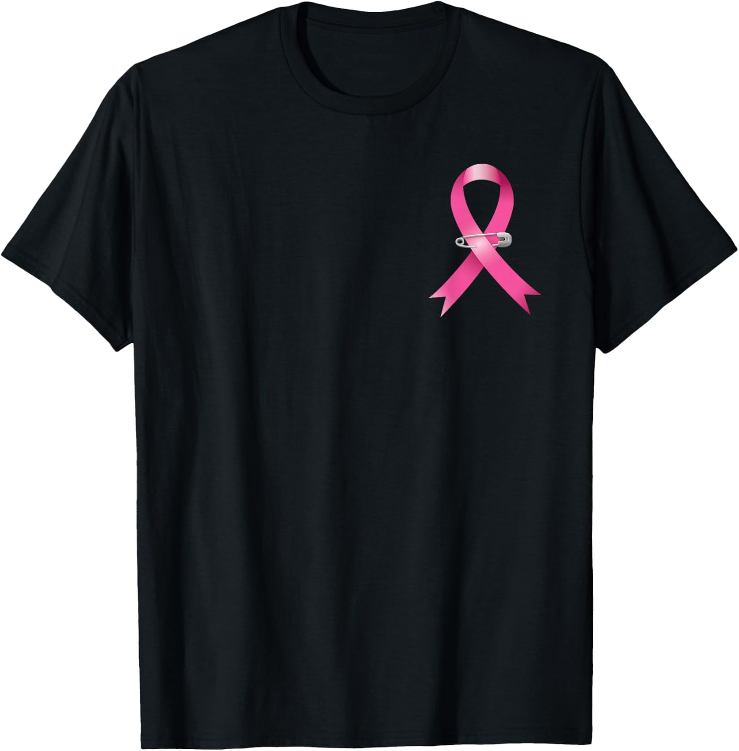 Pink Ribbon Breast Cancer Awareness T-Shirt - T-Shirt | Black