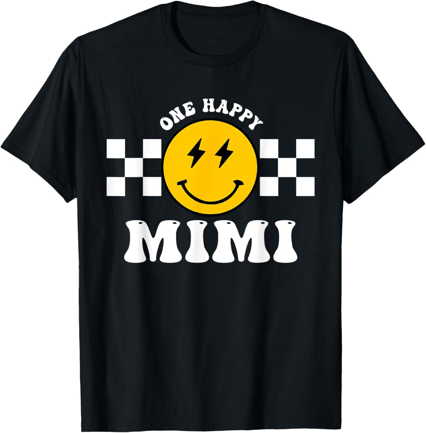 One Happy Dude 1st Birthday One Cool Mimi Family Matching T-Shirt - T-Shirt | Black