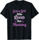 Just a Girl Who Loves Her Mustang Horse T-Shirt - T-Shirt | Black