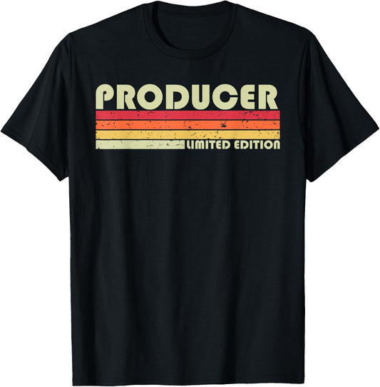 PRODUCER Funny Job Title Profession Birthday Worker Idea T-Shirt - T-Shirt | Black