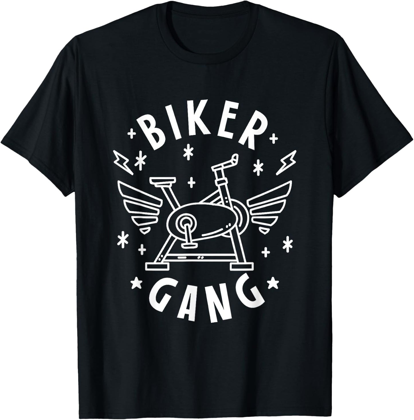 Biker Gang for Spin Class T-Shirt - T-Shirt | Black