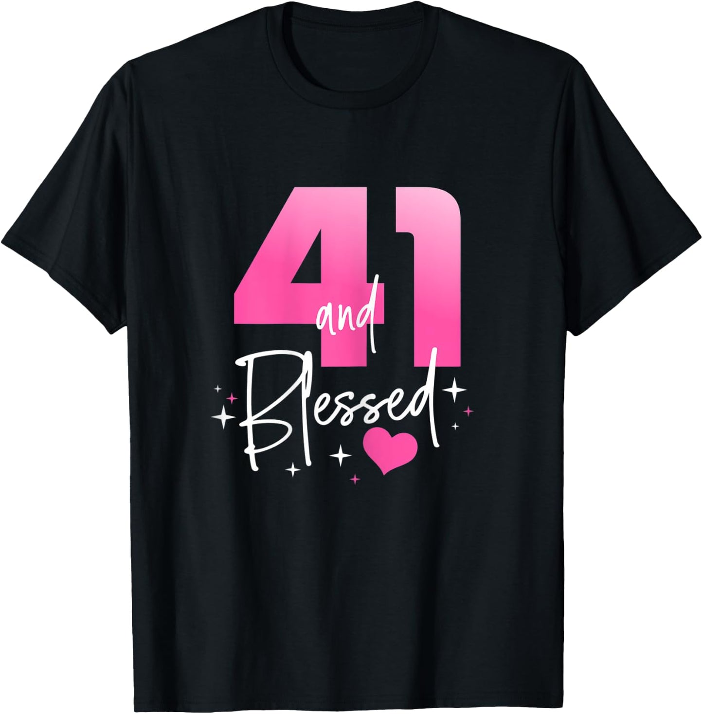 41 and Blessed Chapter 41 Year Old Gifts 41st Birthday Party T-Shirt - T-Shirt | Black