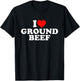 I Love Ground Beef T-Shirt - T-Shirt | Black