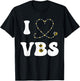 I Love VBS 2025 Vacation Bible School Bumble Bee VBS Team T-Shirt - T-Shirt | Black