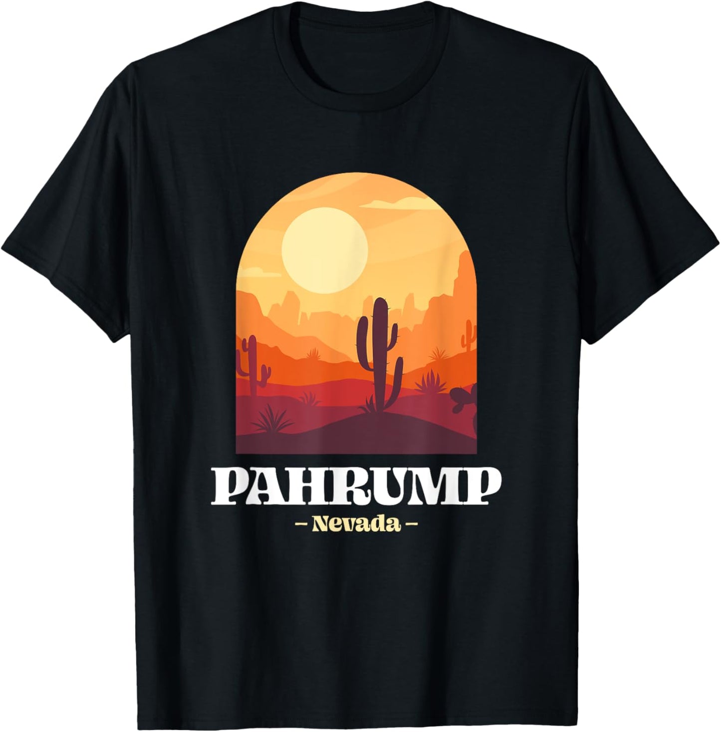 Pahrump, Nevada Vacation Travel Souvenir Graphic T-Shirt - T-Shirt | Black