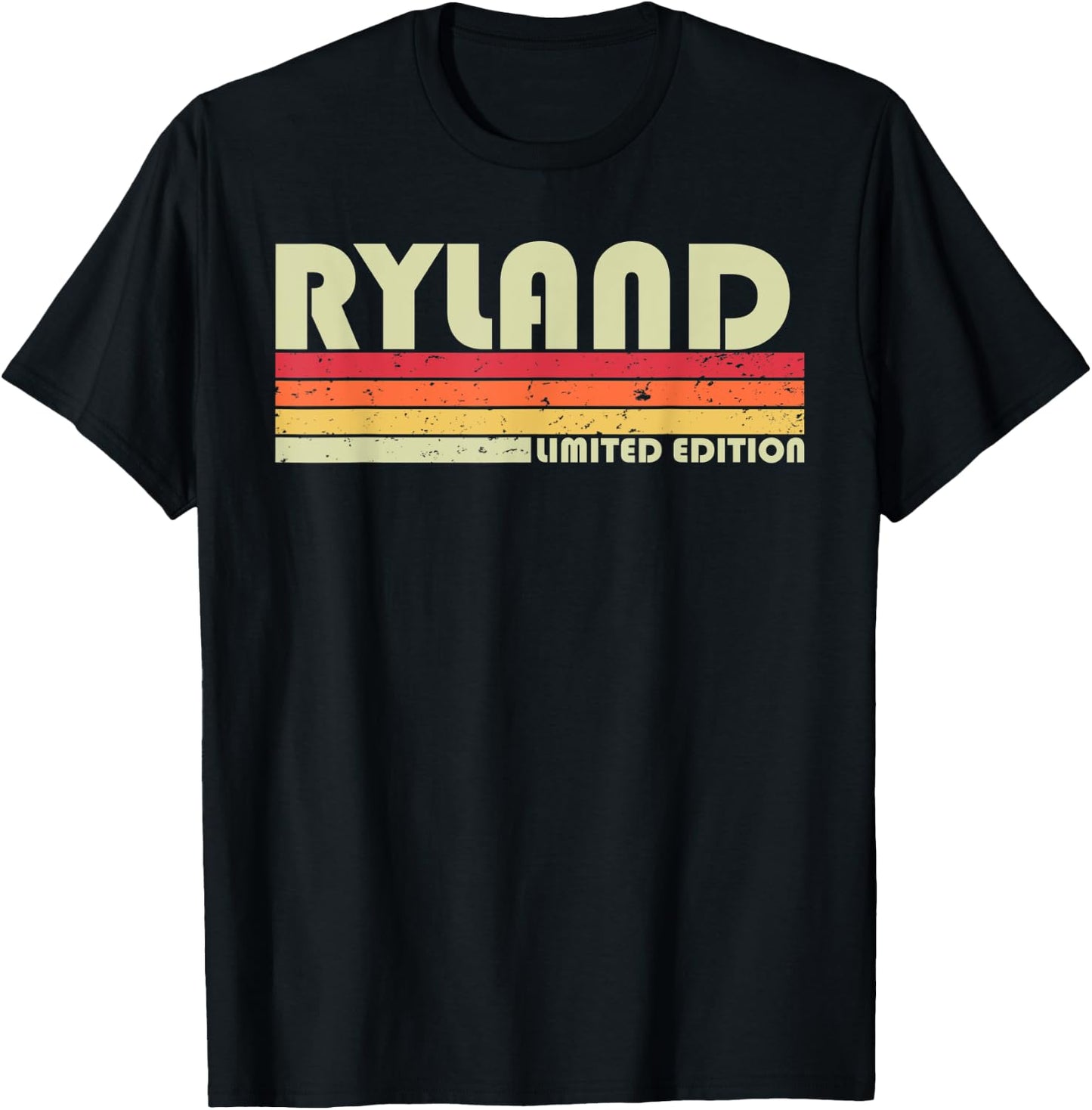 RYLAND Gift Name Personalized Funny Retro Vintage Birthday T-Shirt - T-Shirt | Black