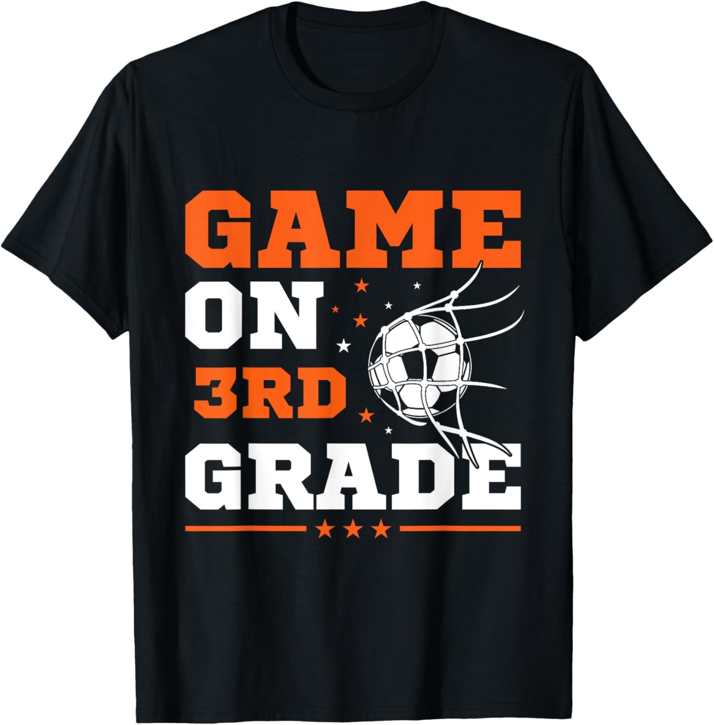 Soccer Game On 3rd Grade Back To School Cute Sports Boys T-Shirt - T-Shirt | Black