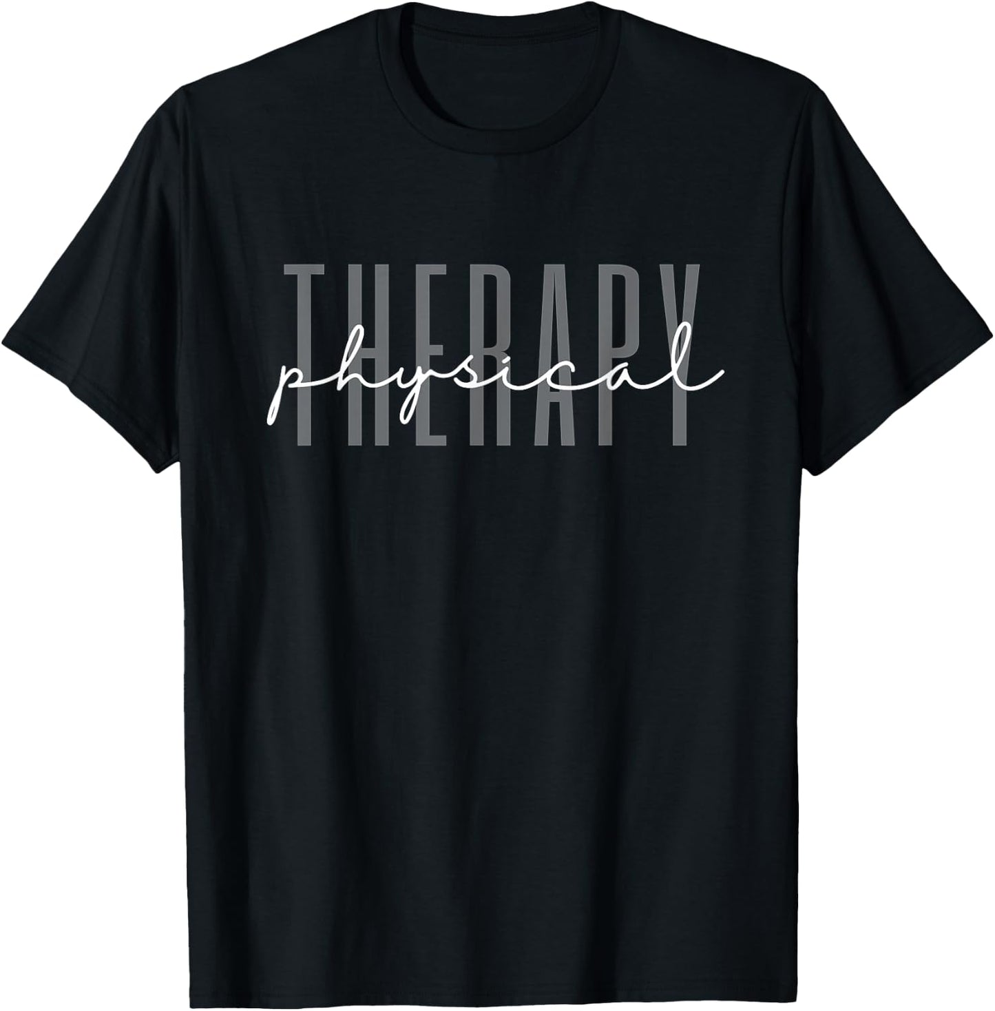 Stay Fit and Healthy Ideas Physical Therapy PT Physical Therapist -Adults , Black, Small, Short Sleeve T-Shirt - T-Shirt | Black