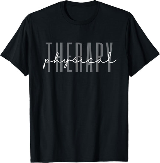 Stay Fit and Healthy Ideas Physical Therapy PT Physical Therapist -Adults , Black, Small, Short Sleeve T-Shirt - T-Shirt | Black