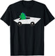 Dinosaur Driving Futuristic Electric Truck T-Shirt - T-Shirt | Black