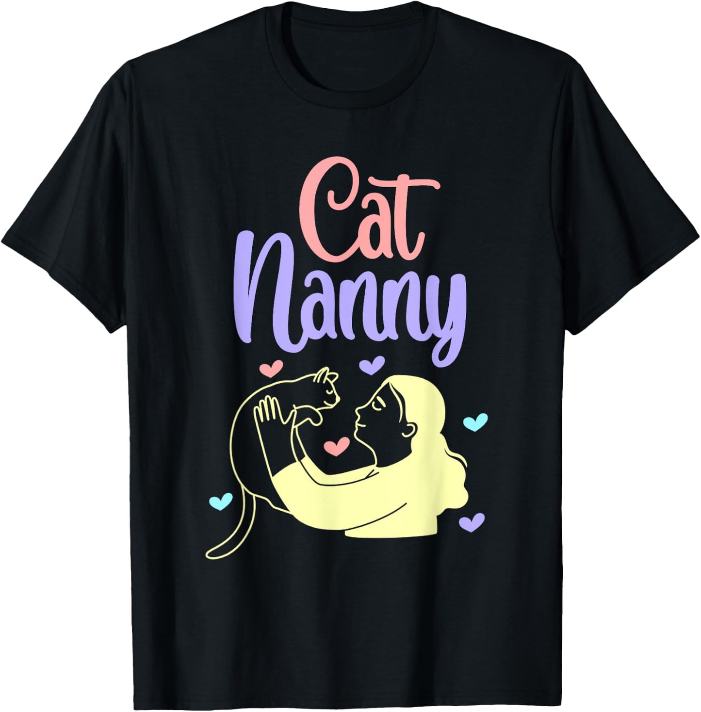 Pet Sitter and Dog Sitter for Cat Nanny Men Women Kids T-Shirt - T-Shirt | Black