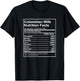 Colombian Wife Nutrition Facts Funny for Colombian Women T-Shirt - T-Shirt | Black