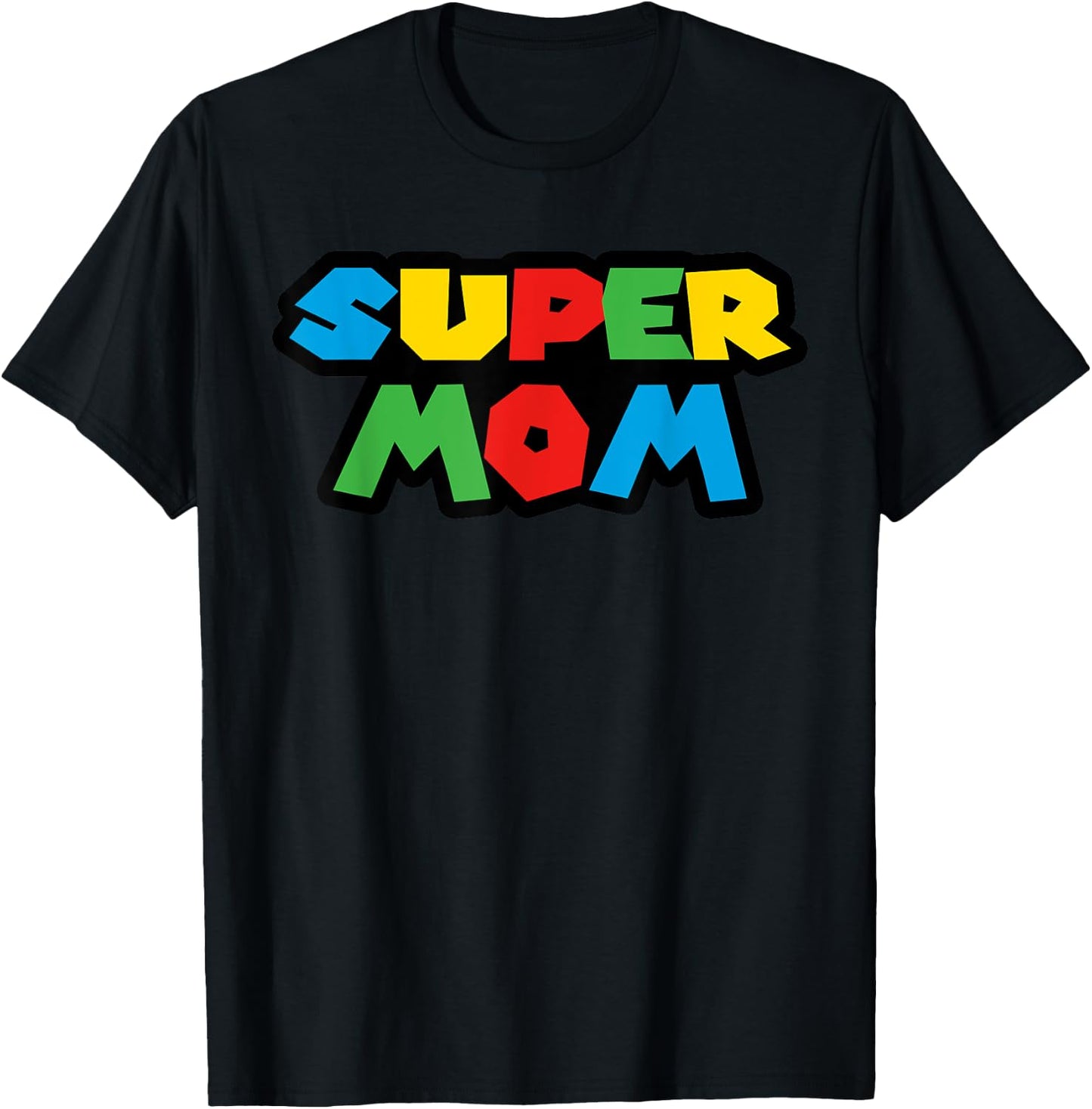 Gamer Super Mom Classic Funny Mother's Day T-Shirt - T-Shirt | Black