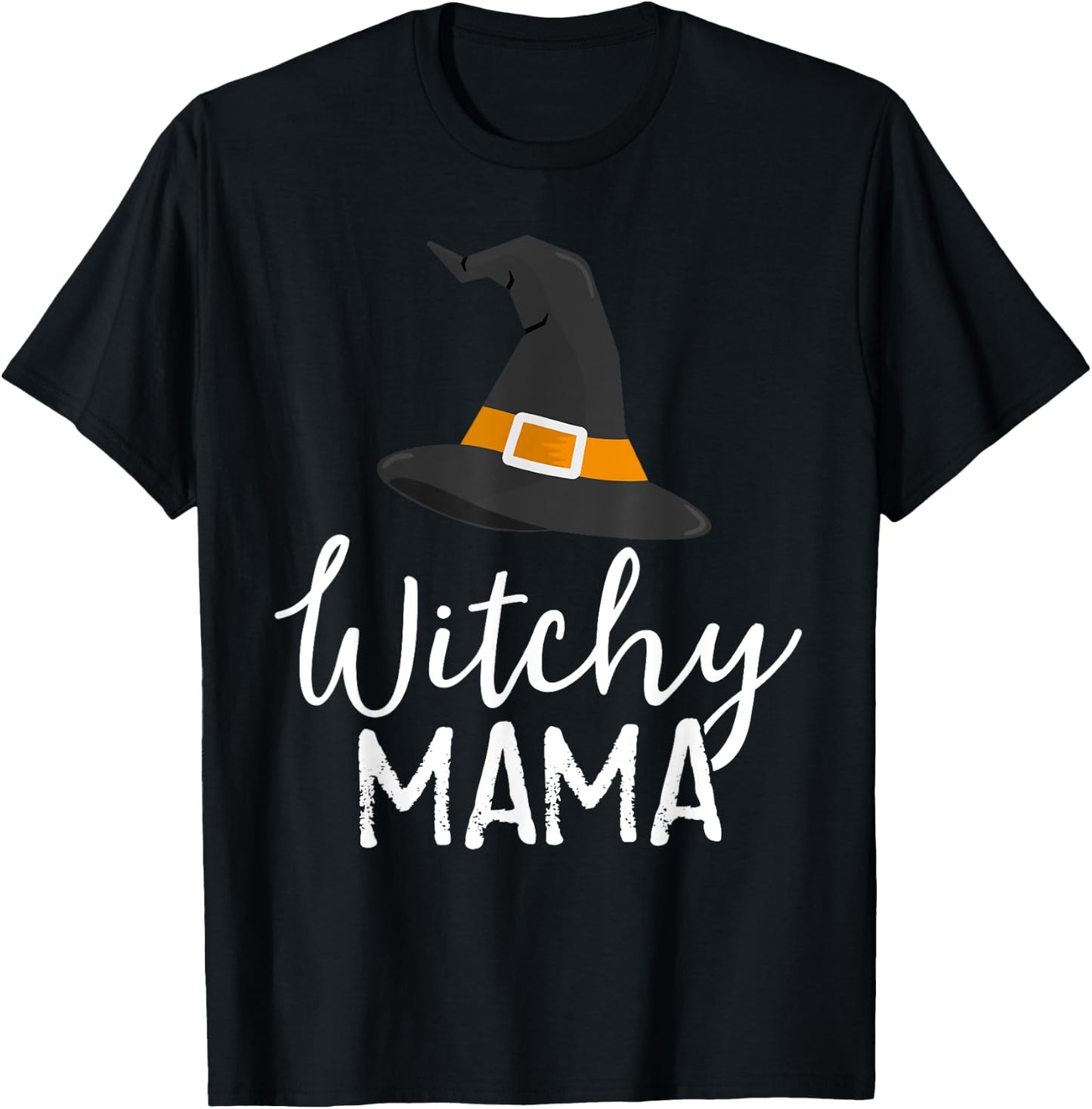 Witchy Mama Halloween Witch Outfit Costume Mom Mother T-Shirt - T-Shirt | Black
