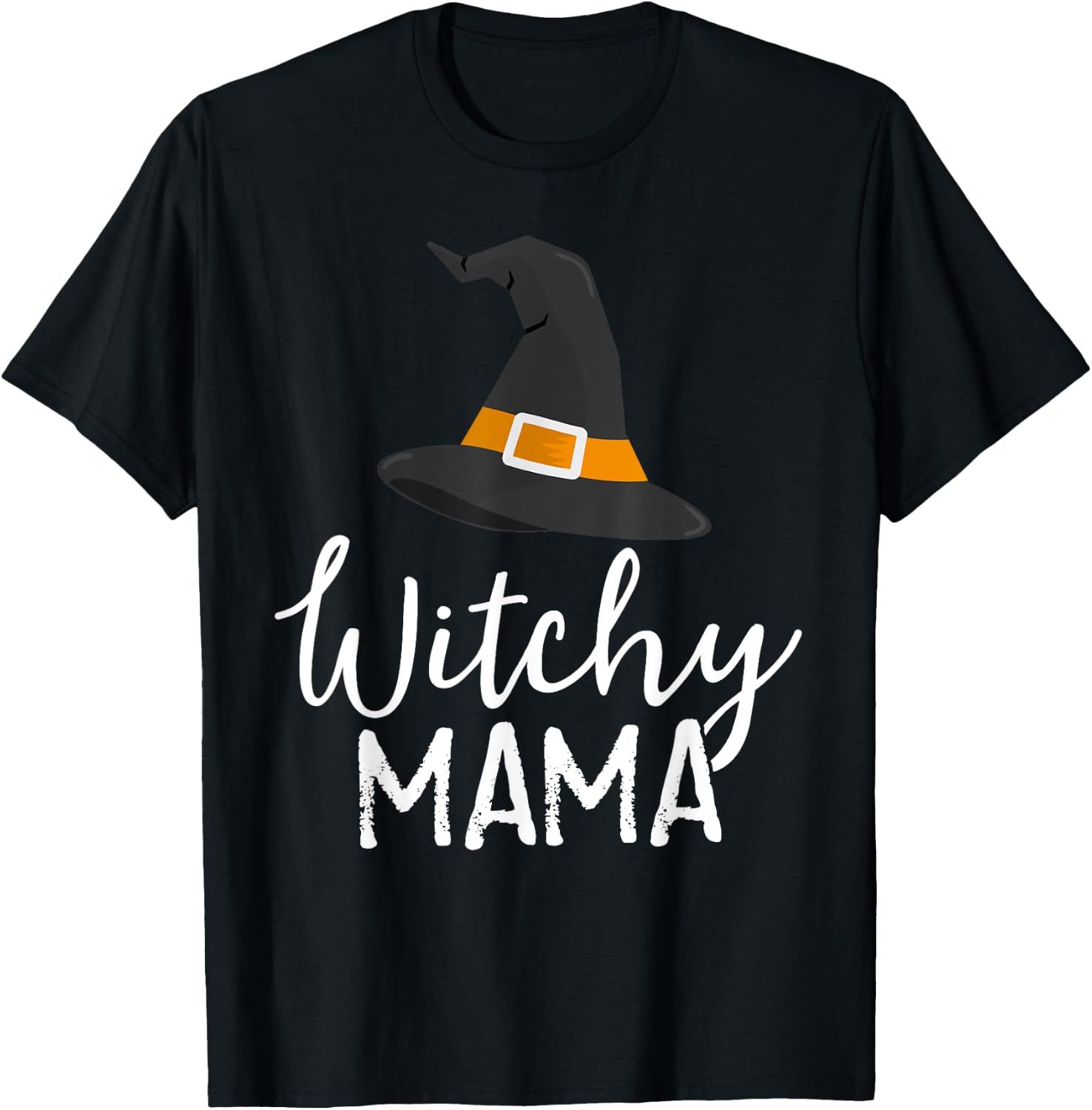 Witchy Mama Halloween Witch Outfit Costume Mom Mother T-Shirt - T-Shirt | Black