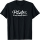 Kymmish Pilates Is My Happy Hour , Small, Black T-Shirt - T-Shirt | Black