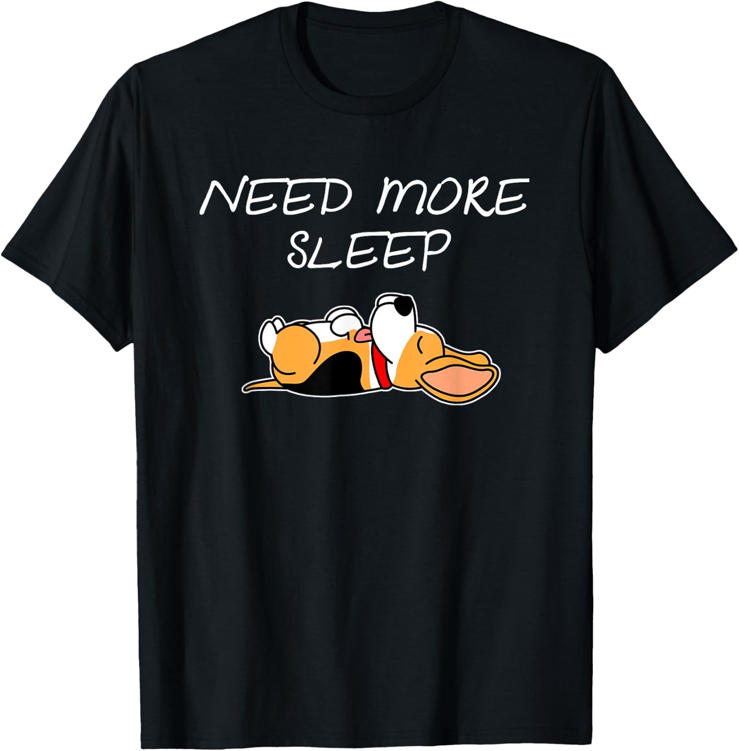 Beagle Dog Puppy Need more Sleep Beagle Pajama for Bedtime T-Shirt - T-Shirt | Black