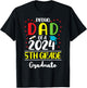 Funny Proud Dad of a Class of 2024 5th Grade Graduate T-Shirt - T-Shirt | Black