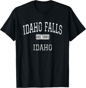 Idaho Falls Idaho ID Vintage T-Shirt - T-Shirt | Black