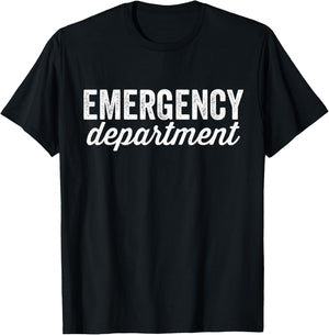 Emergency Department Emergency Room Healthcare ED Tech T-Shirt - T-Shirt | Black