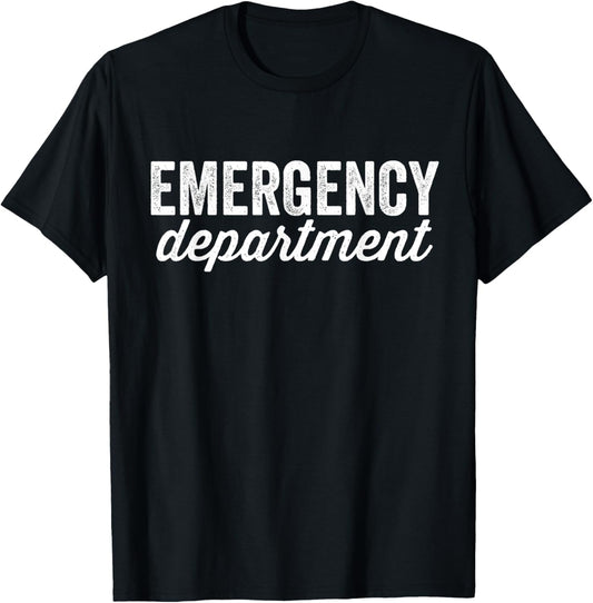 Emergency Department Emergency Room Healthcare ED Tech T-Shirt - T-Shirt | Black