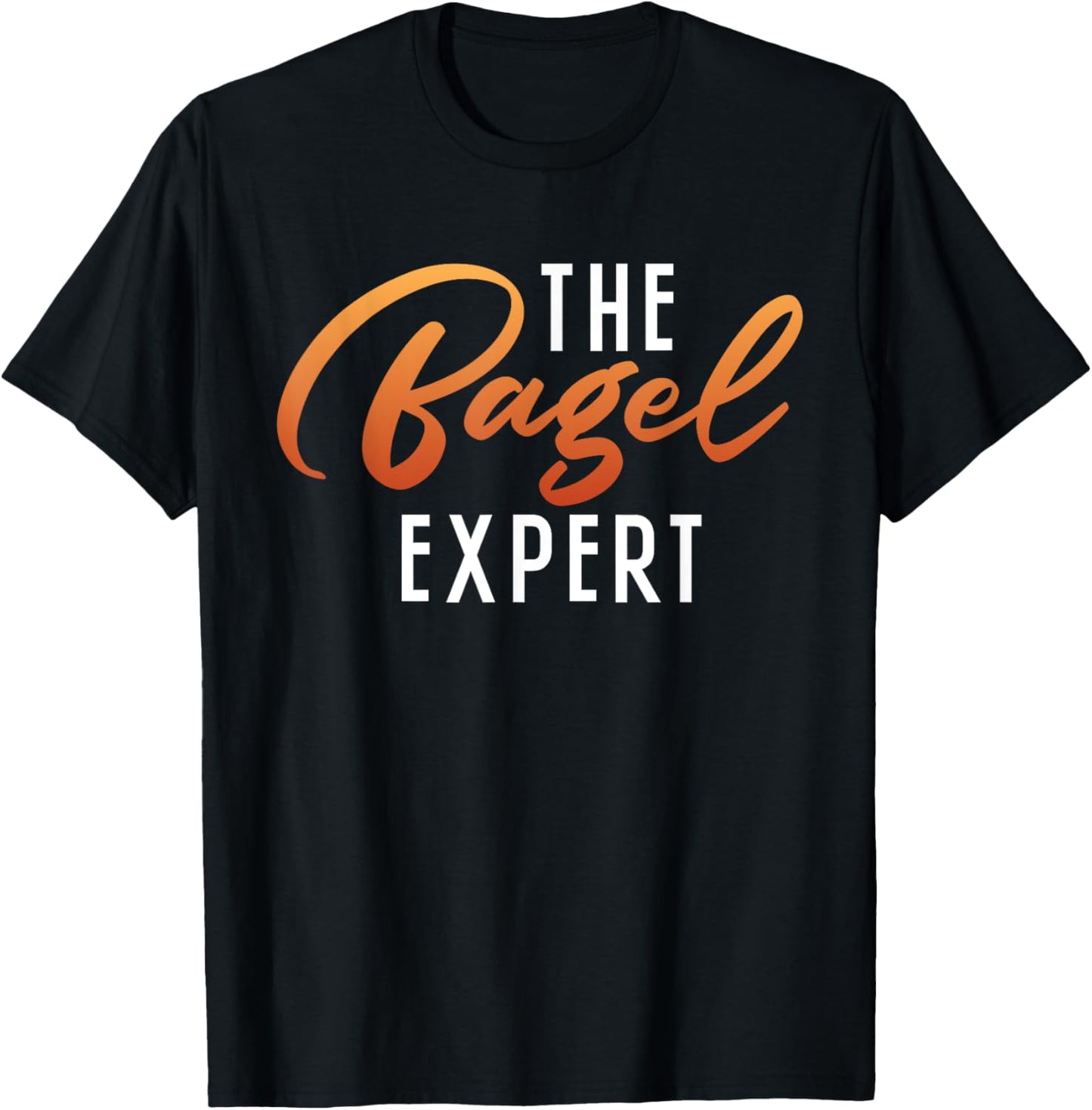 The Bagel Expert funny Bagel T-Shirt - T-Shirt | Black