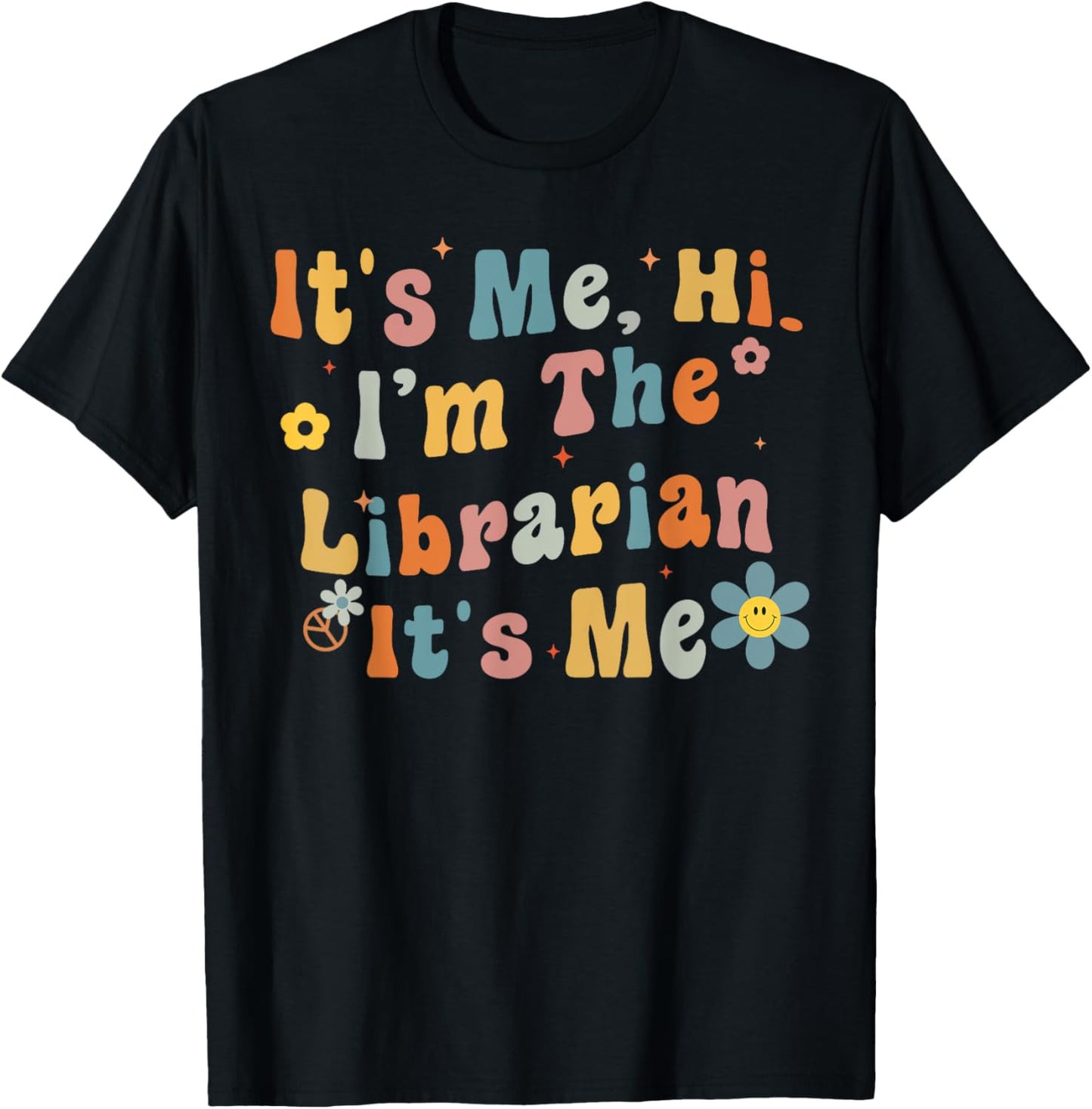 Back to School It's Me Hi I'm The Librarian Summer Reading Men Women Girls Kids T-Shirt - T-Shirt | Black
