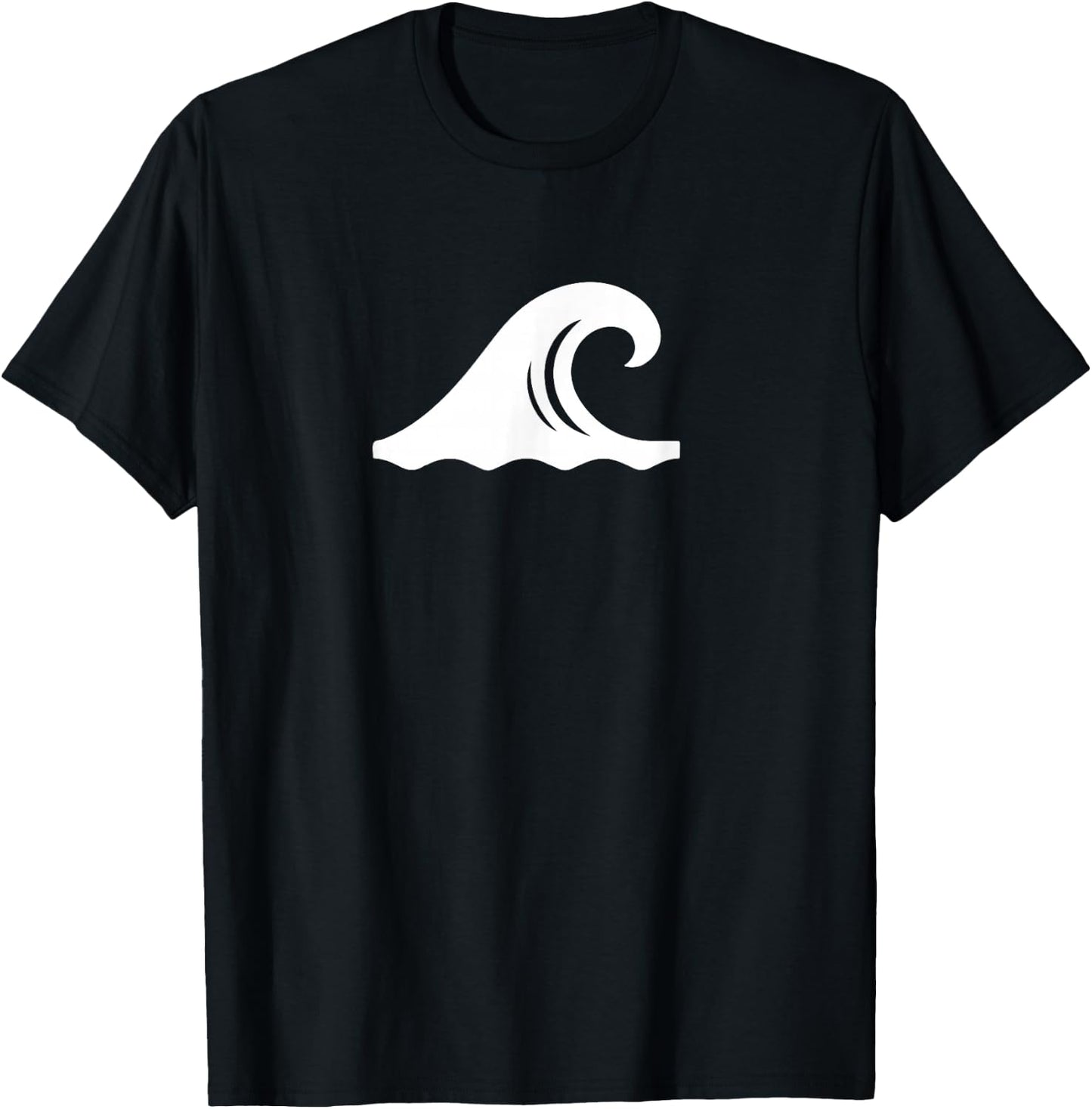 Cool Waves Symbol: Surfer / Surfing / Surf / Coastal Beach Men Women T-Shirt - T-Shirt | Black