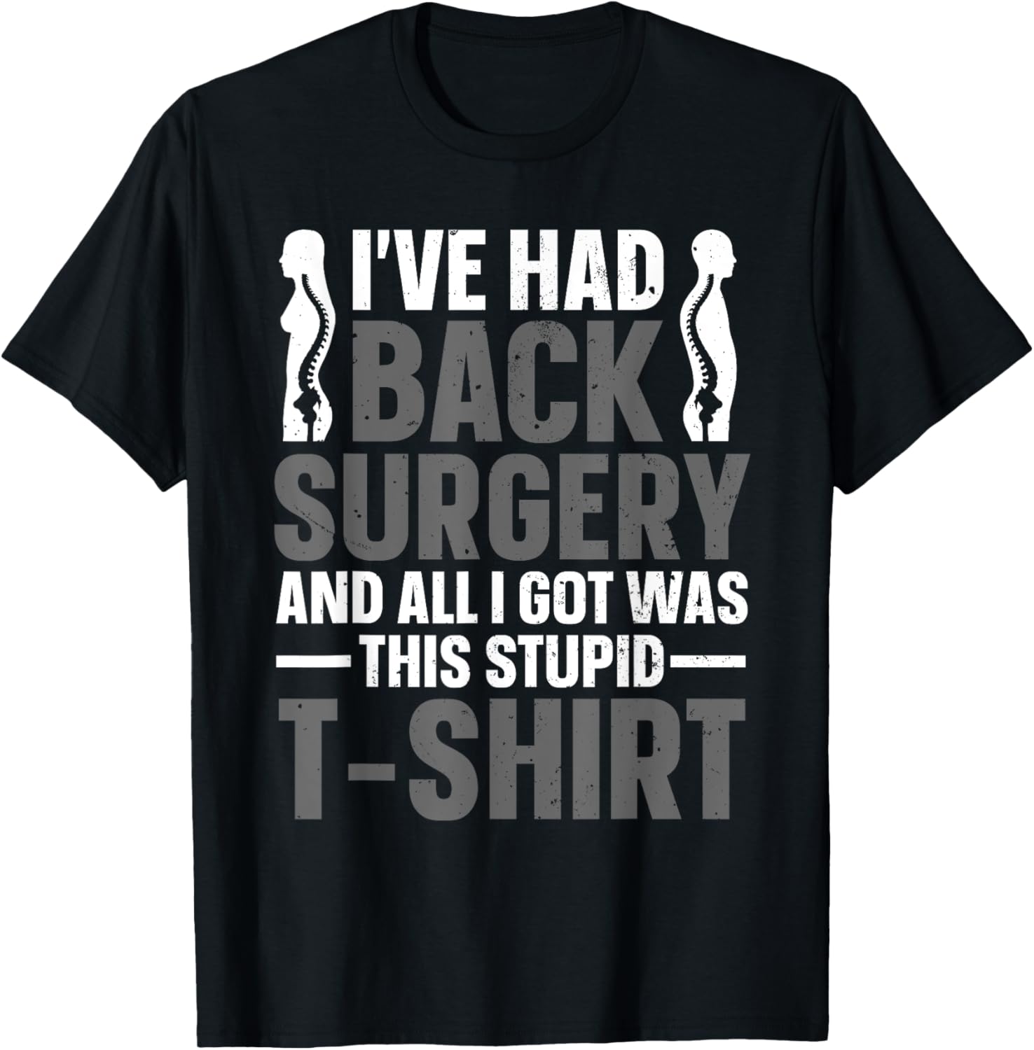 Back Surgery Recovery Design Women Post Back Surgery T-Shirt - T-Shirt | Black