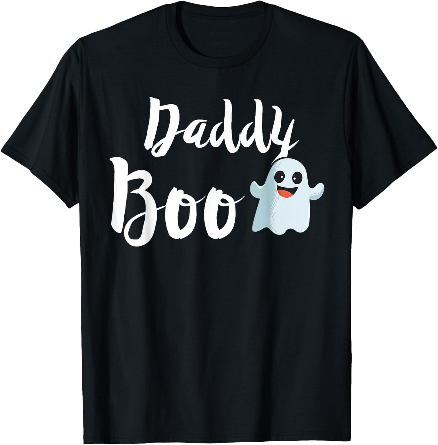 Daddy Boo Halloween Family Matching Ghost Dad T-Shirt - T-Shirt | Black