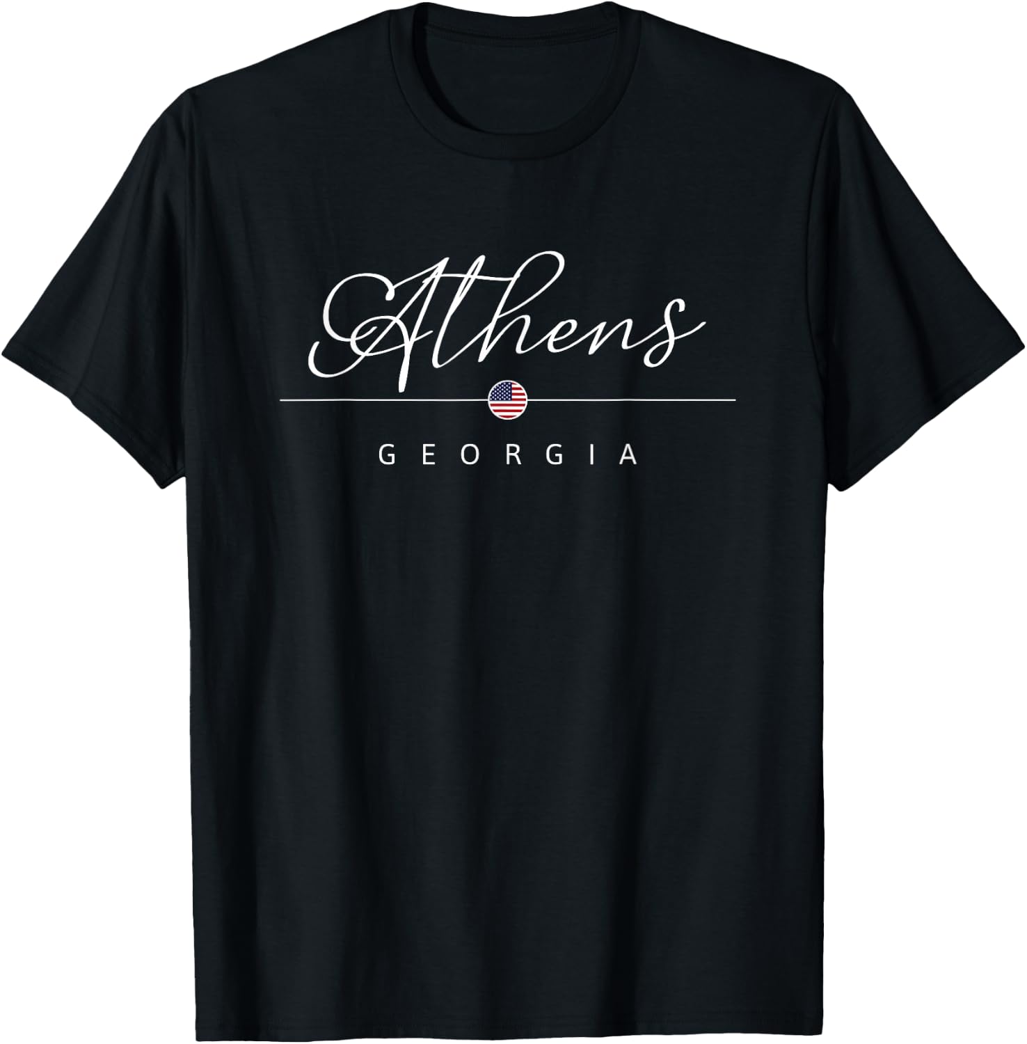 Athens Georgia GA on Athens T-Shirt - T-Shirt | Black