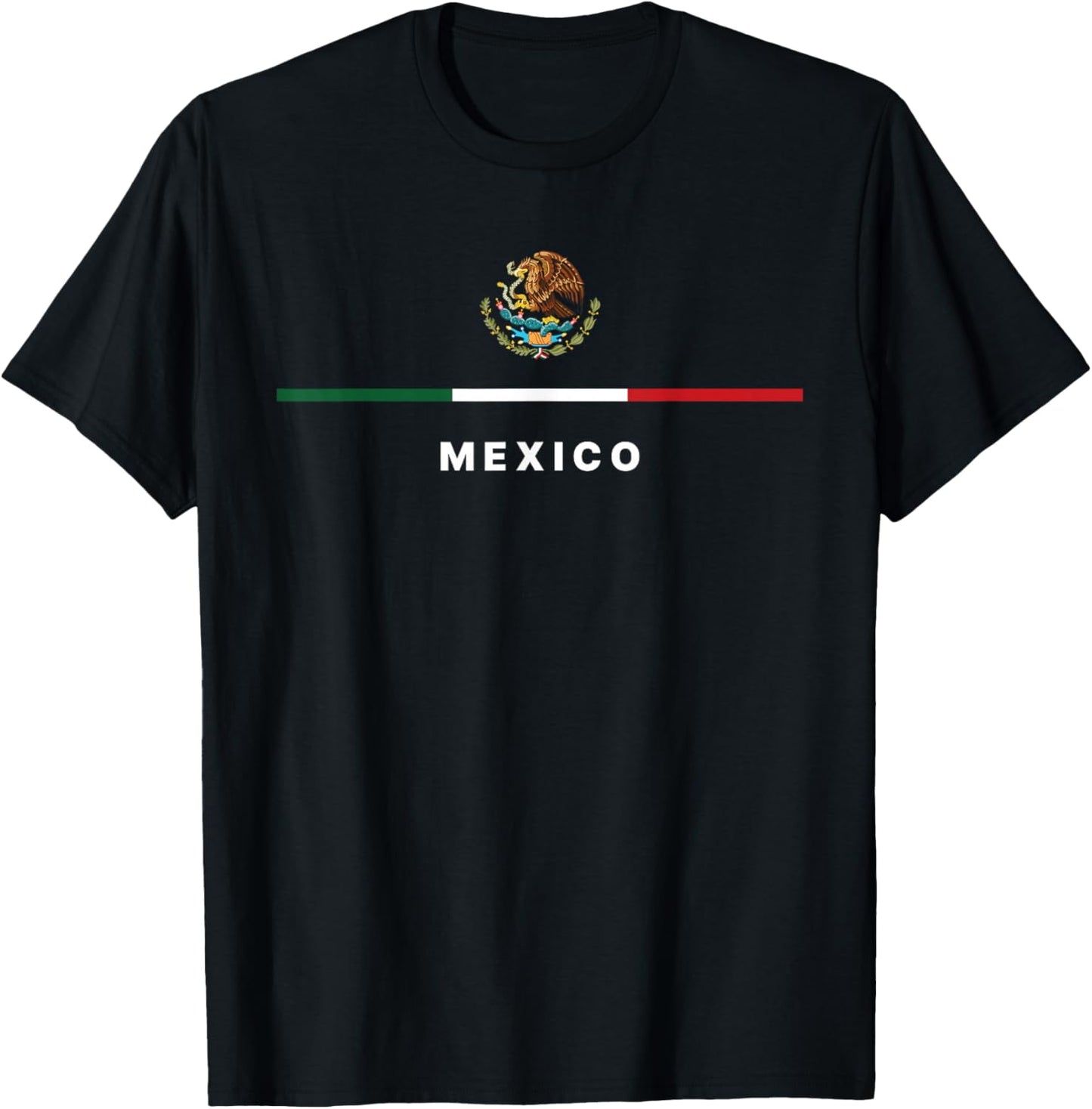 Mexico Mexican Flag Vintage Mexican Independence Day T-Shirt - T-Shirt | Black