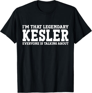 Kesler Personal Name First Name Funny Kesler T-Shirt - T-Shirt | Black