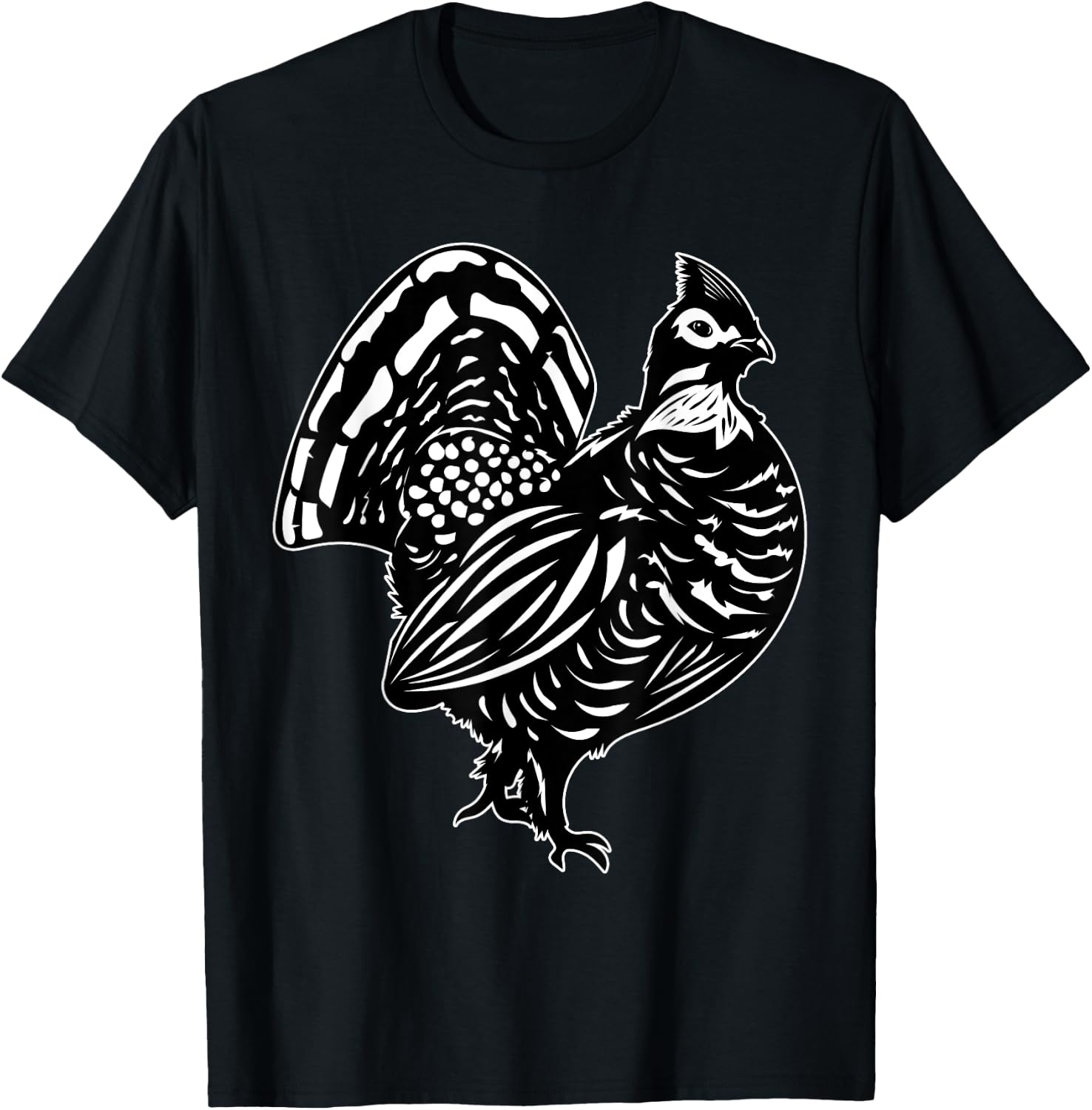 Ruffed Grouse Enthusiast Ornithologist Plump-Bird Lover T-Shirt - T-Shirt | Black
