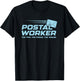 Proud Insane Postal Worker Funny Quote Worker Job Joke T-Shirt - T-Shirt | Black