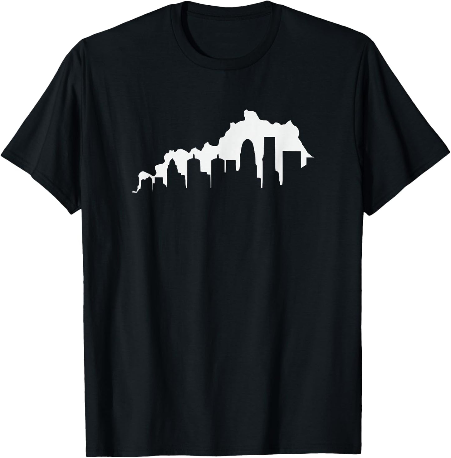 Louisville Kentucky Skyline KY State Pride Silhouette 502 T-Shirt - T-Shirt | Black