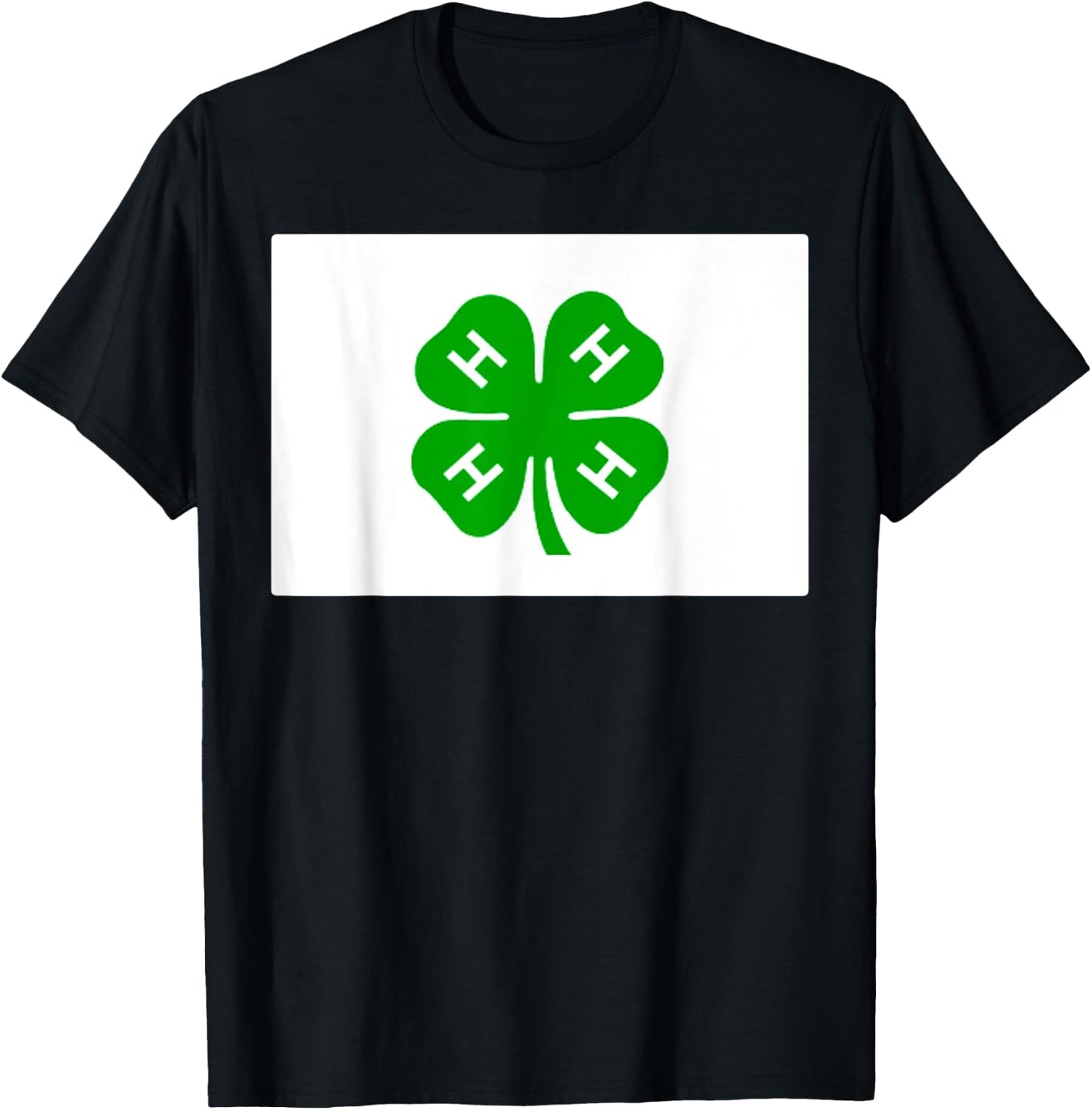 Four H Clubs Flag T-Shirt - T-Shirt | Black