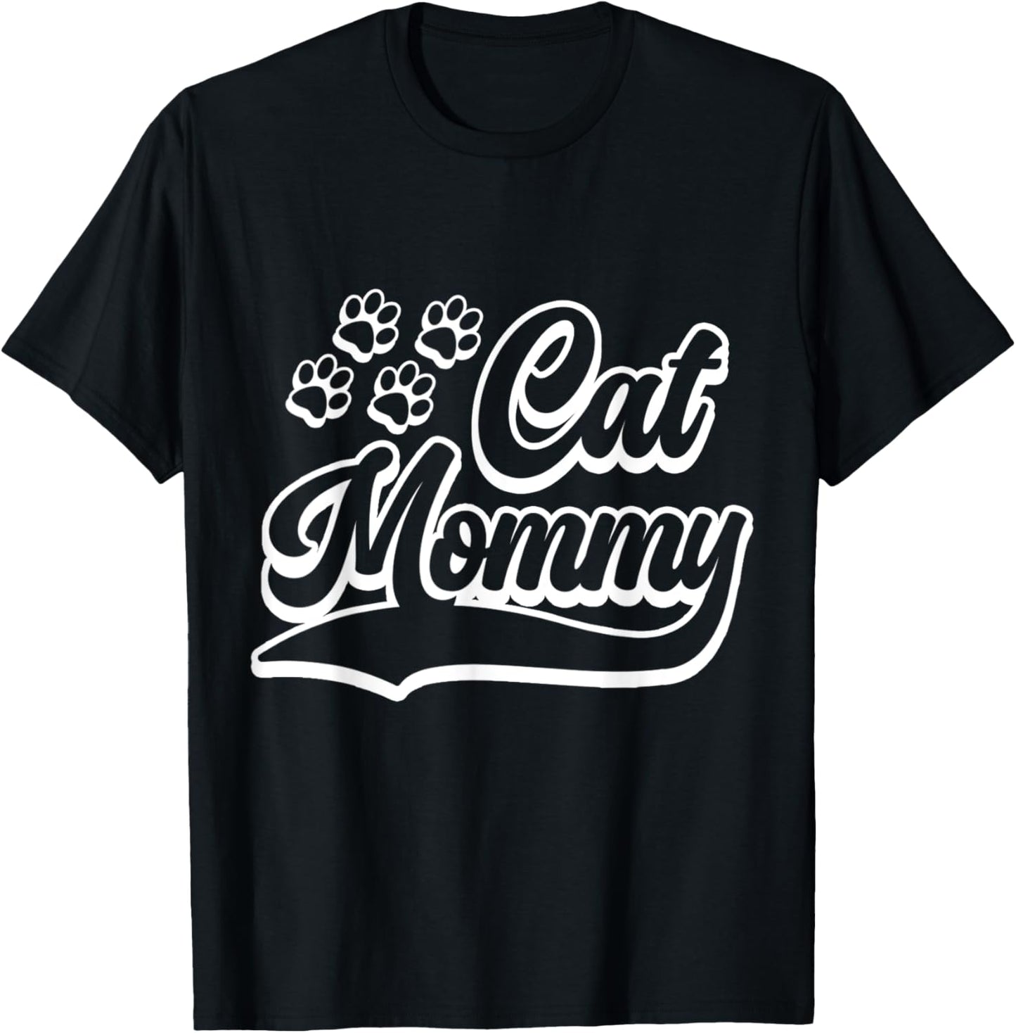 Cat Mommy Kitten Lover Mom Mother's Day Cat T-Shirt - T-Shirt | Black