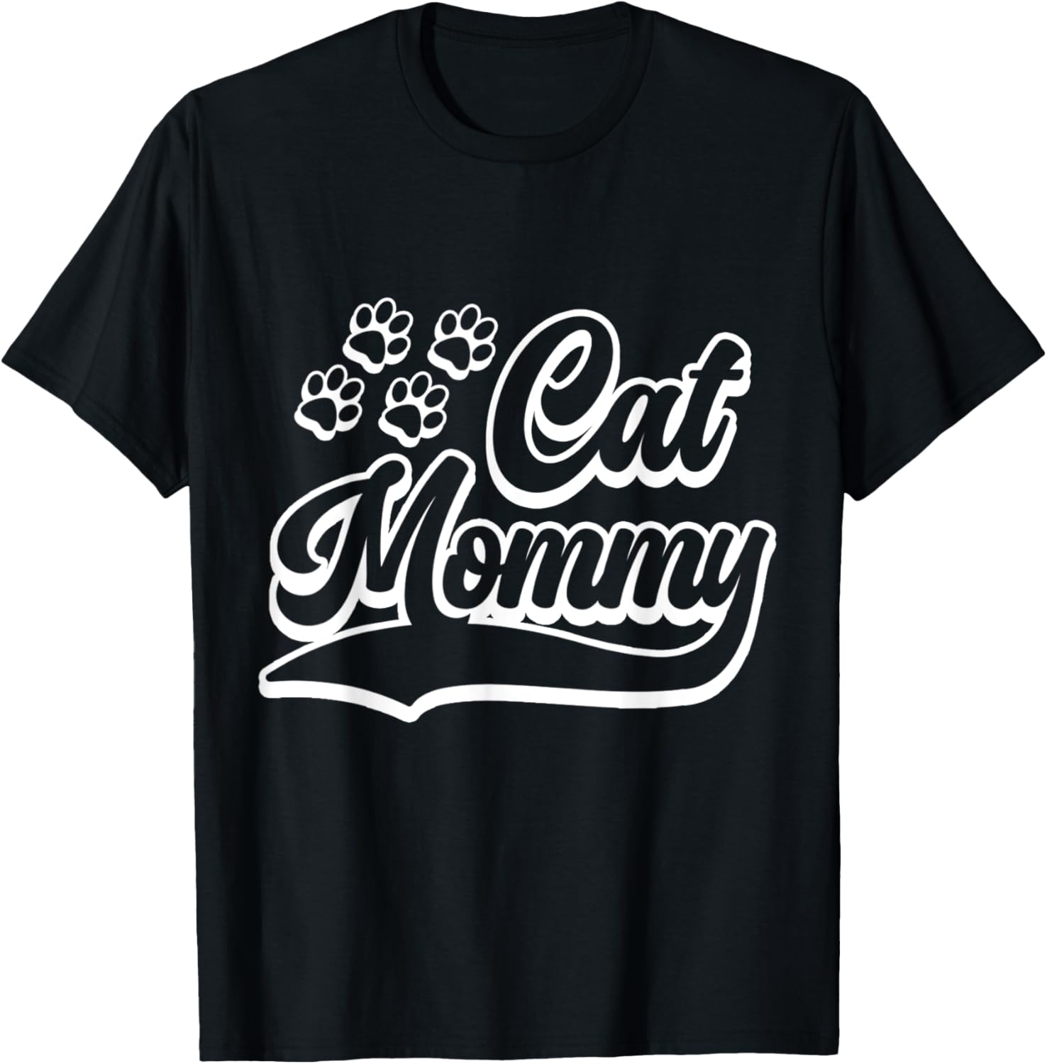 Cat Mommy Kitten Lover Mom Mother's Day Cat T-Shirt - T-Shirt | Black