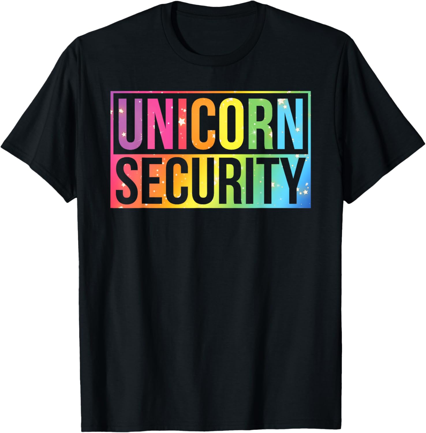 Halloween Mom Dad Daughter Unicorn Security Birthday Party T-Shirt - T-Shirt | Black